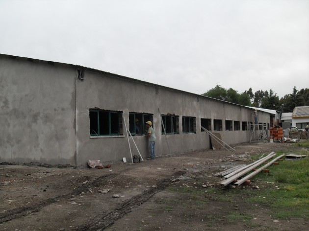 Construcción de aulas en Tres Arroyos